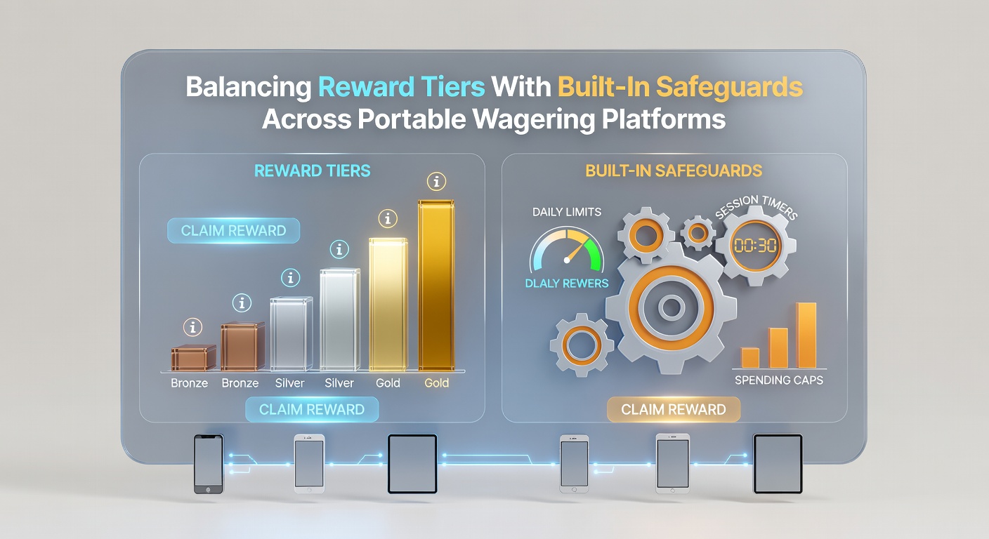 Dashboard einer mobilen Wett-App mit Belohnungsfortschritt und Sicherheitswarnungen